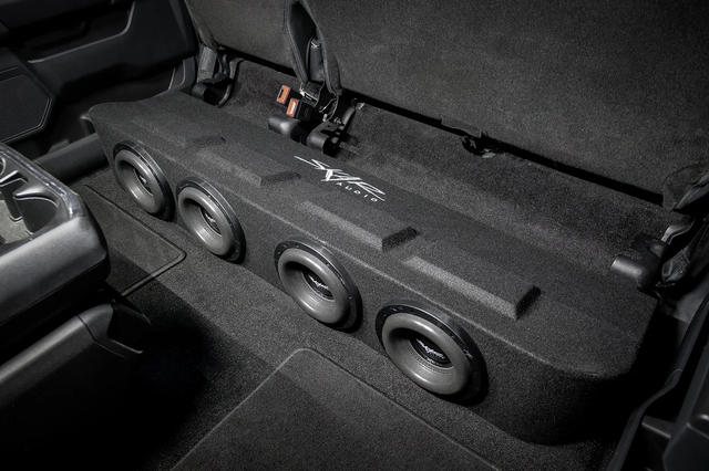 2015-2024 Ford F-150 Super Crew Cab Compatible Quad 8" Ported Sub Box