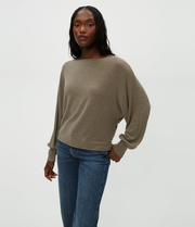 Roxy Balloon Sleeve Ribbed Top