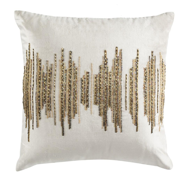 Deston Darling Pillow – Glamorous Metallic Beaded Accent for Chic Home Décor and Comfort