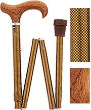 Luxury Folding Rosewood Cane, Adjustable & Collapsible