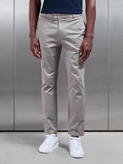 Slim Fit Tailored Chino Trouser in Taupe
