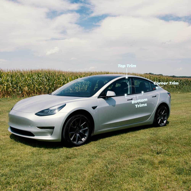 Chrome Delete Parts for Model 3