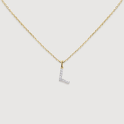 Diamond Initial L Necklace