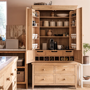Inglesham Whitewash Oak Double Larder