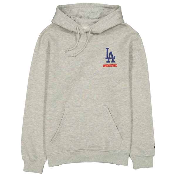 Men's Los Angeles Dodgers  New Era x Undefeated Gray Tally Hoodie