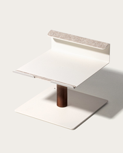 Gather Laptop Stand (White/Walnut)