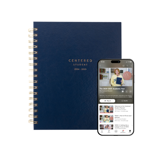 The 2024-2025 Centered Student Planner (Varsity Blue)