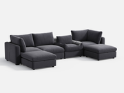 RUBIK V 4 Seats with 2 Ottomans & Pet Bed Module