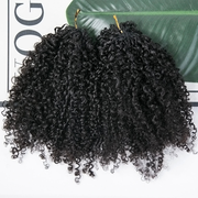 Knotless Pre-Separated Crochet Hair Extensions Human Hair Multi-Textured Kinky Curly