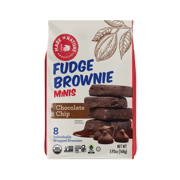 Chocolate Chip Fudge Brownie Minis