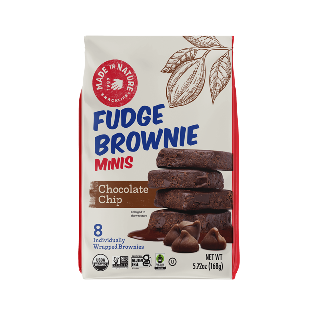 Chocolate Chip Fudge Brownie Minis