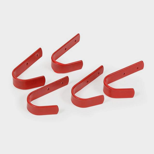 Shires Small Stable Hook 5 Pack Red | GO Outdoors
