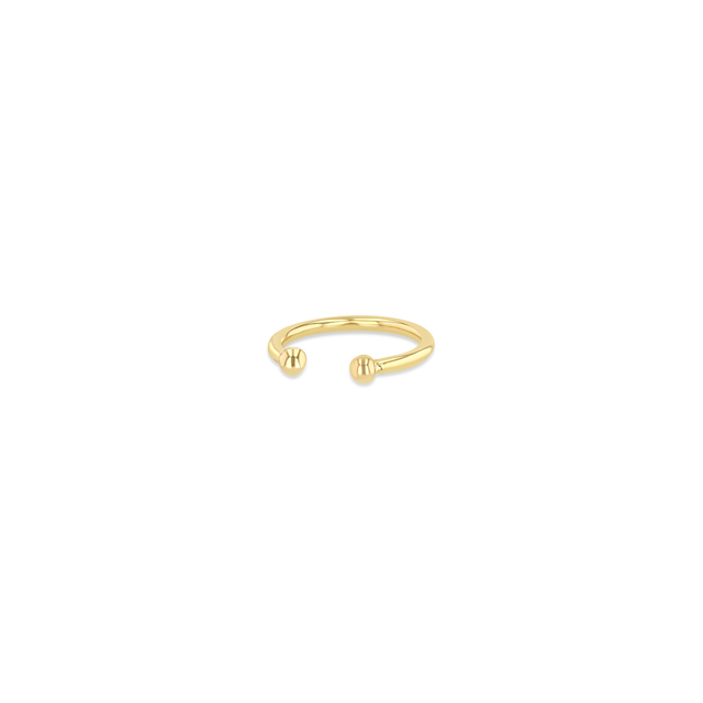 14k Plain Gold Ear Cuff