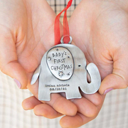 Baby's First Christmas Ornament {Pewter}