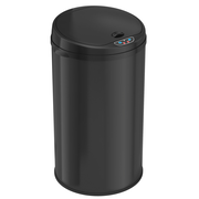 8 Gallon / 30 Liter Round Self-Contained Electric-Motor Sensor Trash Can with AbsorbX (Black)