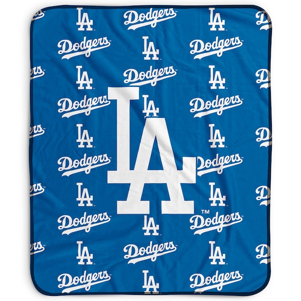 Los Angeles Dodgers Pegasus 50" x 60" Repeat Wordmark Fleece Blanket