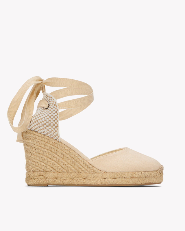 Women's Marseille Wedge Espadrille | Linen Color | La Concha Ivory