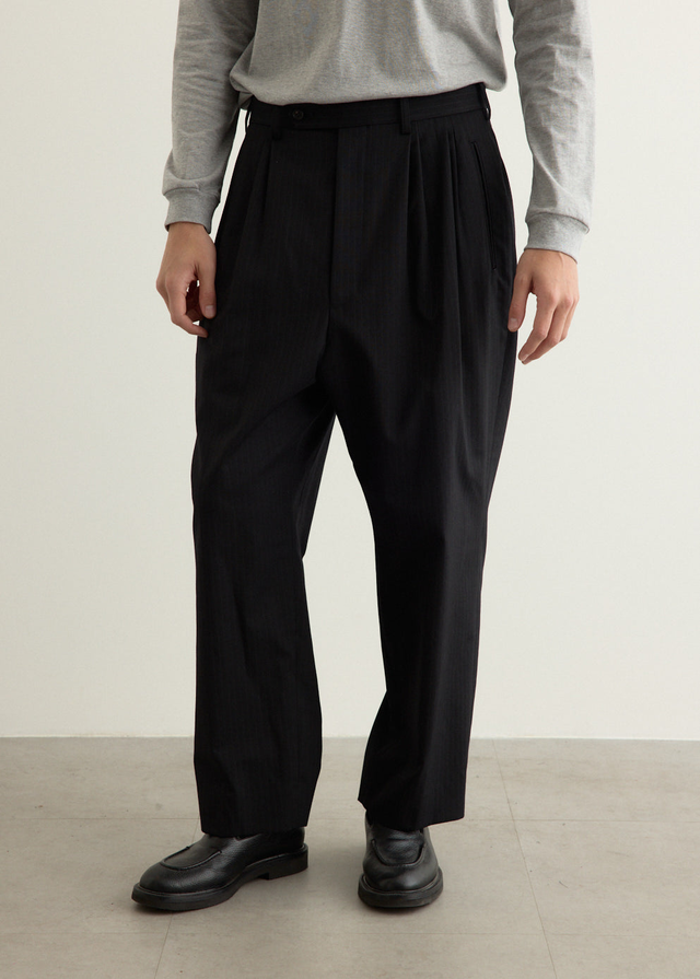 Herringbone Pleat Pants