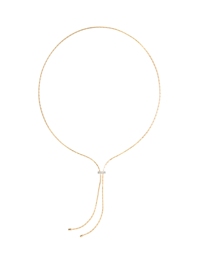 LINNEA MOISSANITE LARIAT, GOLD