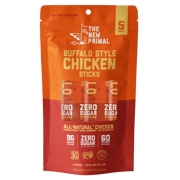 Buffalo Style Chicken Sticks, All-Natural Chicken, Zero Sugar (5 Sticks)