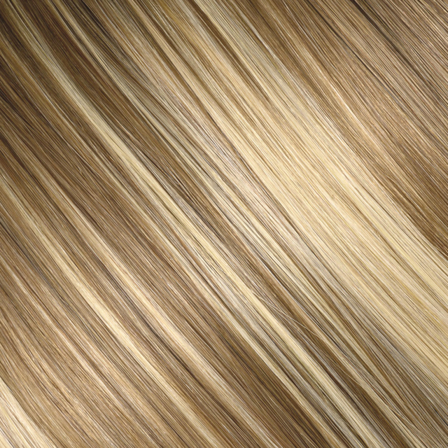 Silk Seam™ Clip-In, Caramel Latte Rooted Highlight