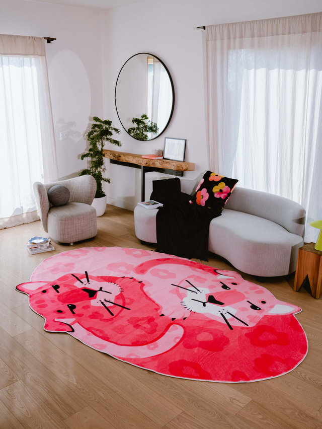 Lu Yang Pink Panther Area Rug