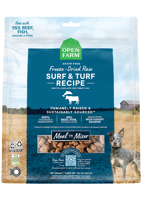 Surf & Turf Freeze Dried Raw Dog Food
