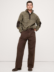 Bouclé Fleece Pullover Sweatshirt