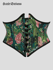 Floral Corset Belt 14 Boned Waist Cincher Waist Belt