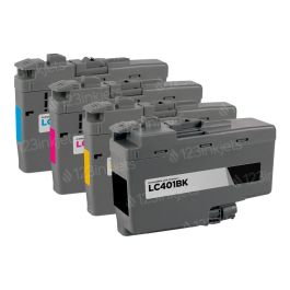 Compatible Brother LC401 Ink Cartridge Set of 4