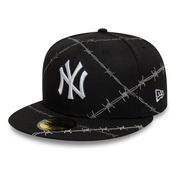 New York Yankees MLB Wire Black 59FIFTY Fitted Cap