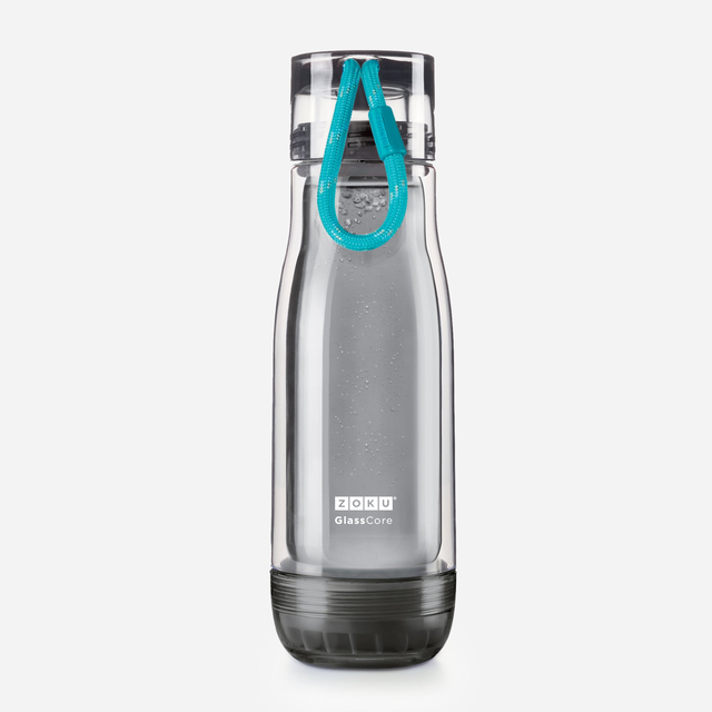 16oz Grey Glass Core Bottle - Teal