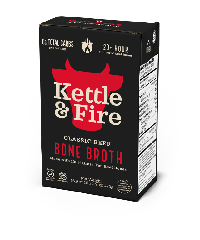 100% Grass-fed Beef Bone Broth - 16.9 oz