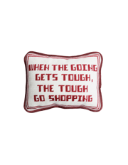 Shopping Needlepoint Pillow