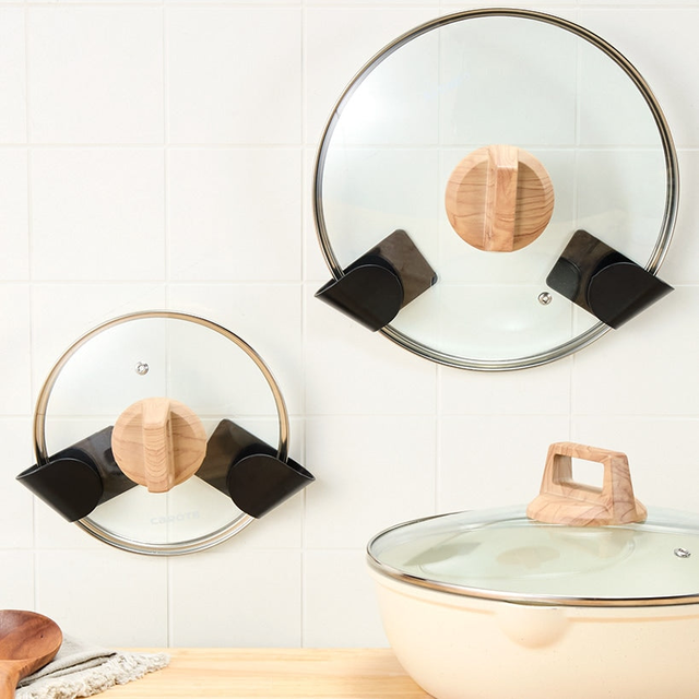 Universal Adjustable Pot Lid Cabinet Organizer - Set of 2