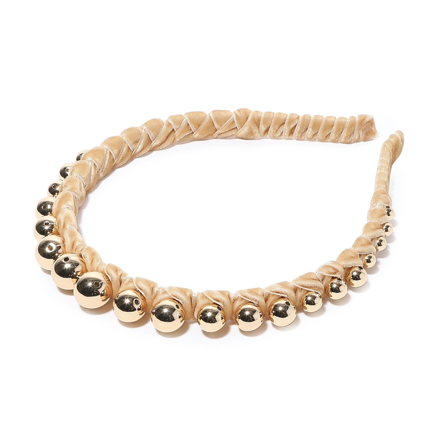 GOLD GRADUATED BEAD HEADBAND