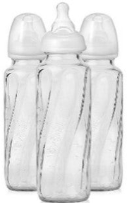 Vented + Baby Bottles Glass 8oz 3pk