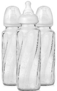 Vented + Baby Bottles Glass 8oz 3pk