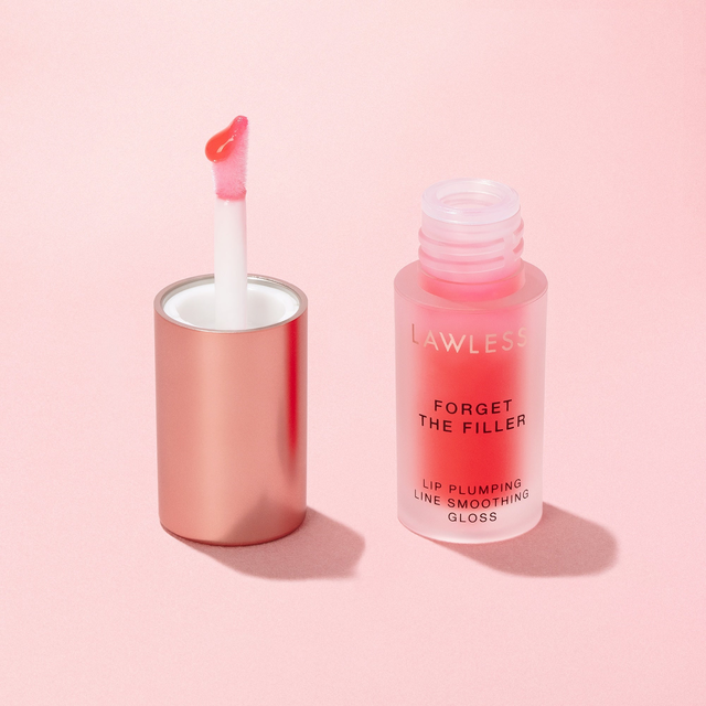 Mini Forget The Filler Lip-Plumping Line-Smoothing Gloss