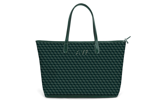 ST. ANNE ZIPPERED TOTE BAG - PRINTED MONOGRAM