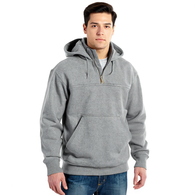 Rain Defender Loose Fit Heavyweight Quarter Zip Sweatshirt