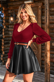 Twilight Flair Two-Toned Mini Dress