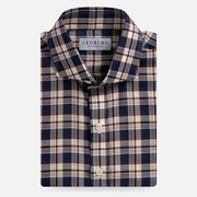 The Vintage Navy Bradford Check Custom Shirt