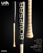 2025 BONESABER HYBRID BLACK COBRA EDITION USA METAL BASEBALL BAT -10