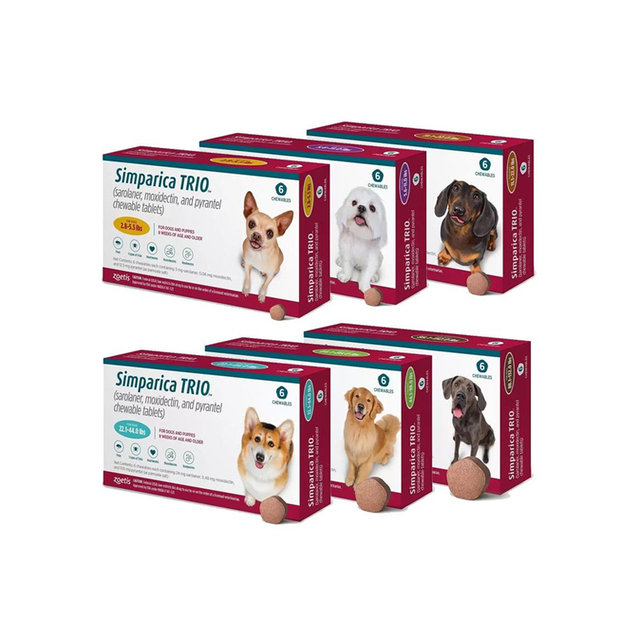 Simparica Trio (Sarolaner, Moxidectin, Pyrantel)