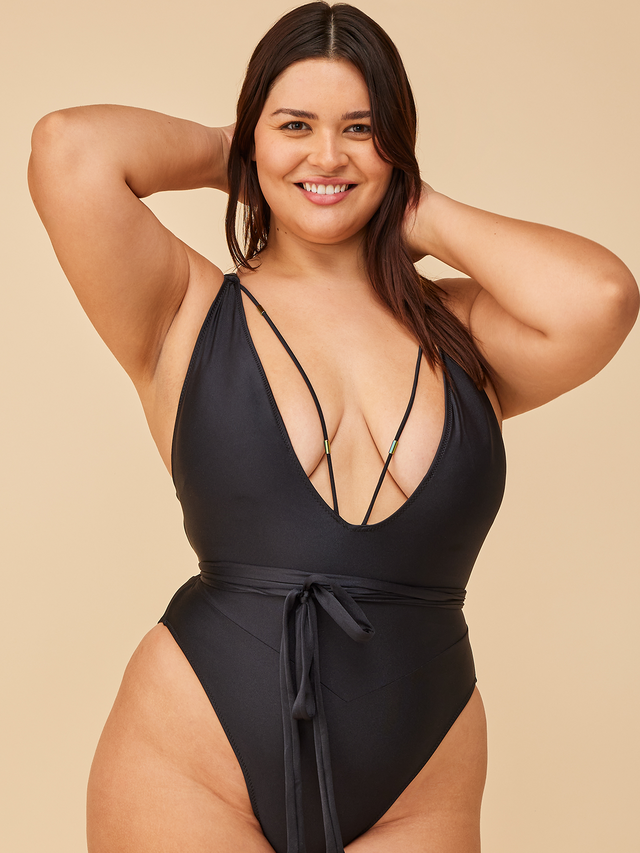 V Plunge One Piece