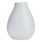 Providence White Ceramic Vase, 5"