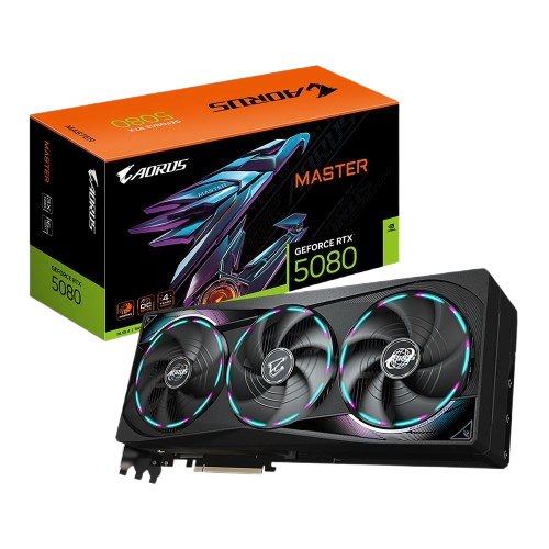 Gigabyte NVIDIA GeForce RTX 5080 AORUS MASTER Triple Fan 16GB GDDR7 PCIe 5.0 Graphics Card