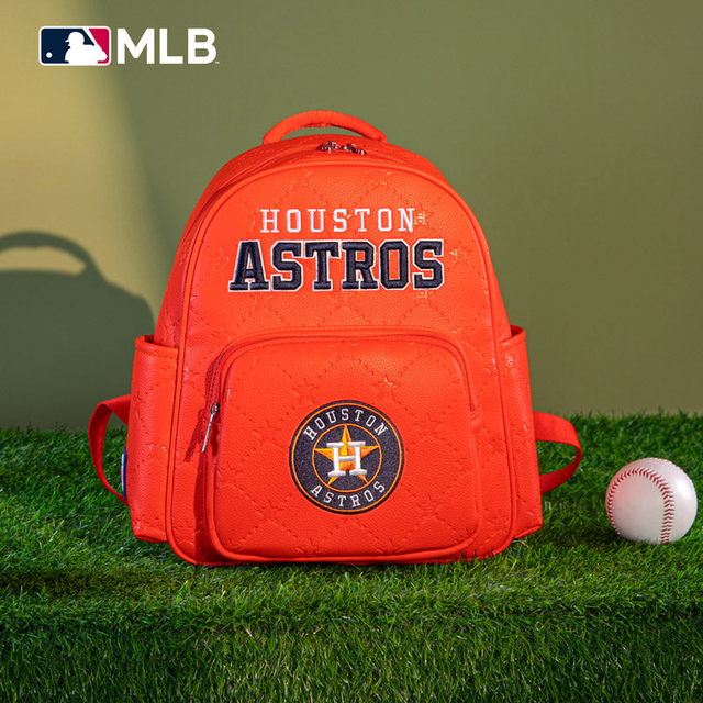 MLB Houston Astros Sports Baseball Backpack-Orange