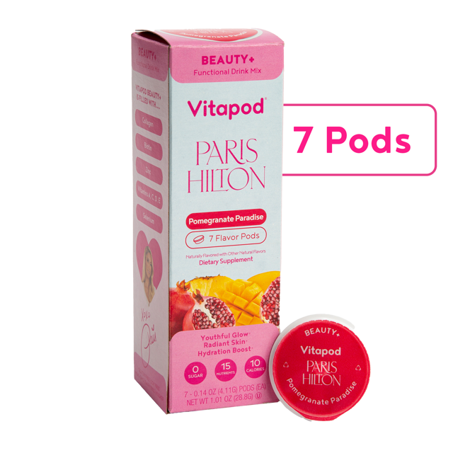 Paris Hilton x Vitapod Beauty+ Pomegranate Paradise 7ct. Carton